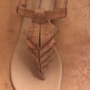 1/2PriceSale(was at $75) NWT Neiman Marcus Yerik Natural Cork Super Cute Sandals